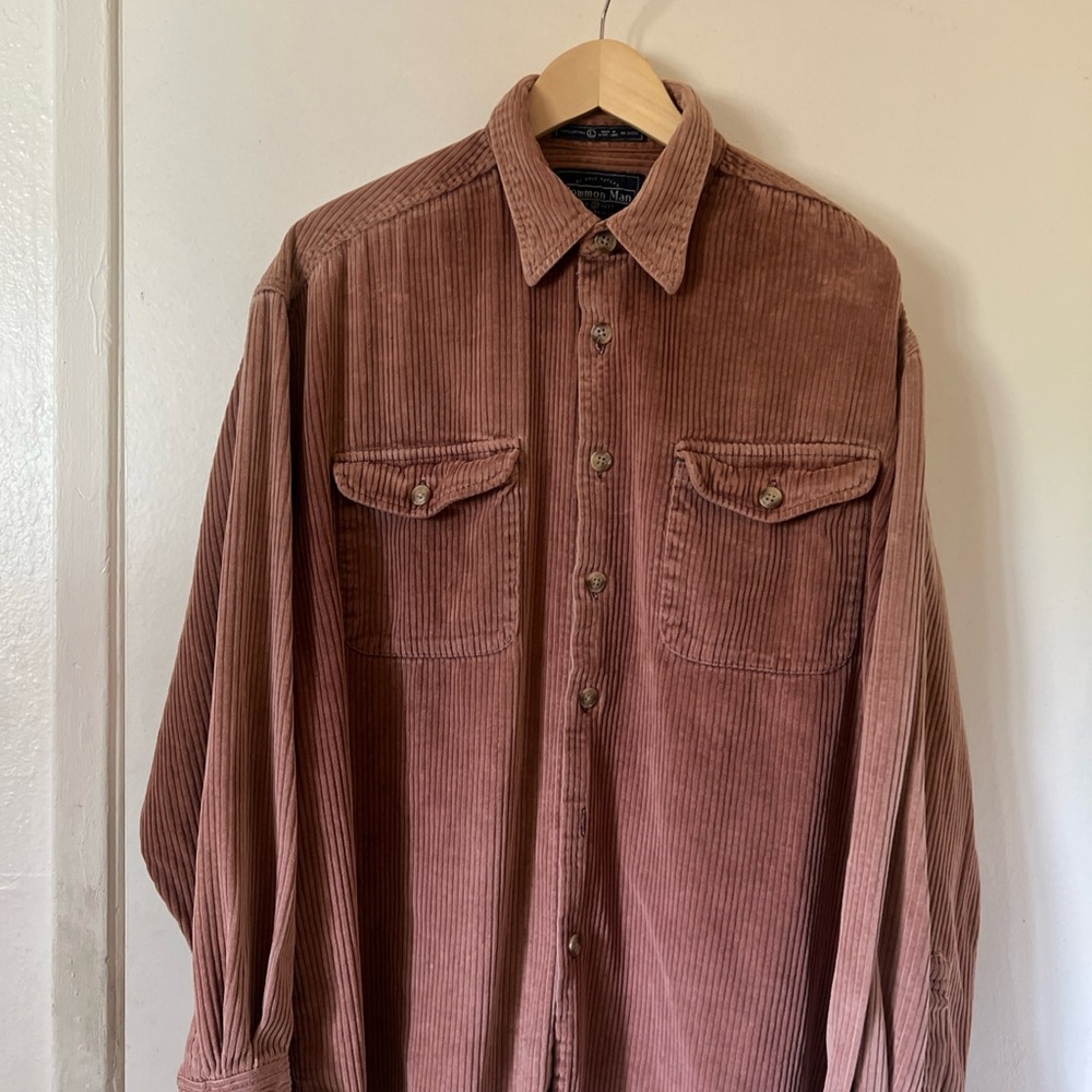Vintage 90’s Common Man by Dale Waters Corduroy Shirt size L